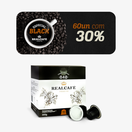 30% OFF Café Especial Cápsula Realcafé Reserva 840 para Nespresso - Torra Intensa - 60 un