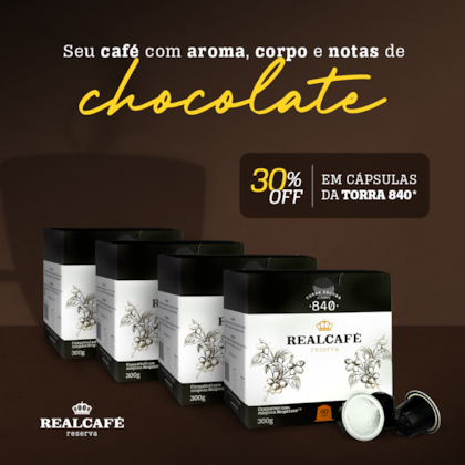 30% OFF Kit 240 Cápsulas Café Especial Realcafé Reserva 840 para Nespresso - Torra Intensa