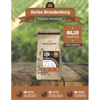 Café Especial Torrado e Moído Realcafé Reserva Edição Limitada Gerles Brandenburg - 250G
