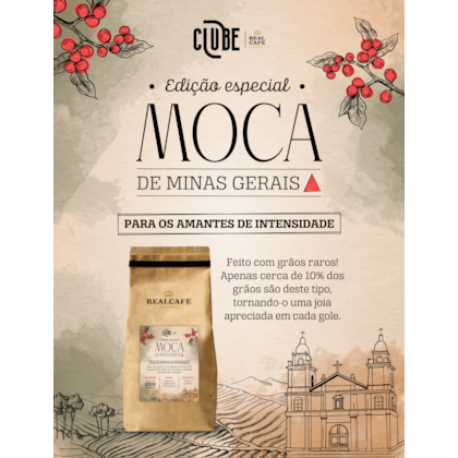 Café Especial Torrado em Grãos Realcafé Reserva Moca Intensidade Minas Gerais - 250G