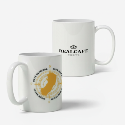 Caneca Realcafé Reserva Branca Rosa dos Ventos