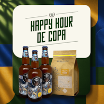 HAPPY HOUR DA COPA - Kit Cerveja Pilsen Coffee+ 1un Café Especial Torra Clara - 250g