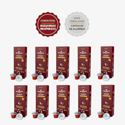Kit 100 Cápsulas de Alumínio Café Especial Realcafé Reserva 650 para Nespresso