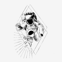 KIT ASTRONAUTA - CAMISA ASTRONAUTA PRETA + CAFÉ ROMÃO 90,37 + CANECA BRANCA ASTRONAUTA