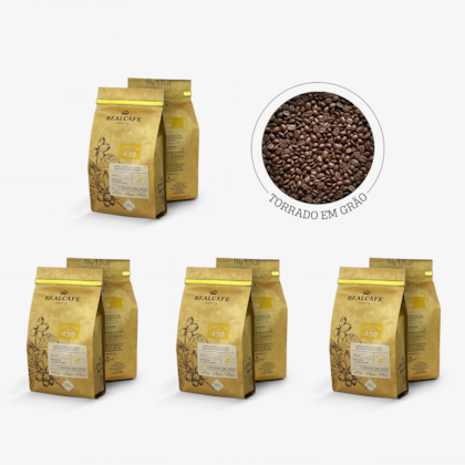 Kit Café Especial Grão Torrado Realcafé Reserva 430 - 250G - 4UN