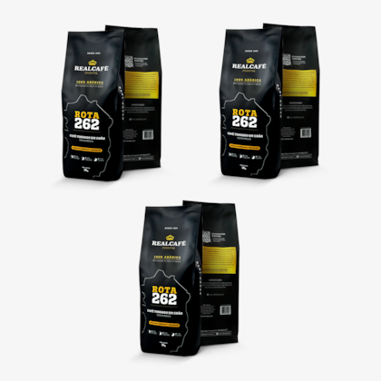 Kit Café Especial Grão Torrado Realcafé Reserva Rota 262 - (3 Kg)