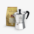 Kit Cafeteira Original Bialetti Nuova Moka 270ml + Café Especial Torrado e Moído Realcafé Reserva - 250G