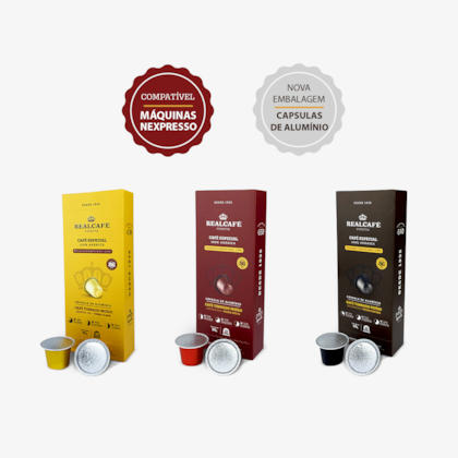 Kit Degustação Café Especial Realcafé Reserva - 30 Cápsulas para Nespresso - CX 10un cada