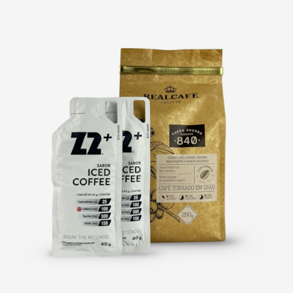 Kit Pré Treino: Café Torrado em Grãos Realcafé Reserva 840 (250g) e GANHE 2 Sachês de Z2+ ICED COFFEE