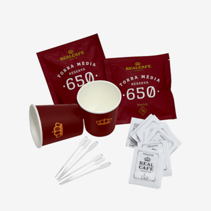 Sachê Café Realcafé Reserva 650 + Kit Office - 150 doses